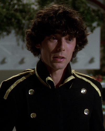 Regis Saroyan confronts his father, Tabor Saroyan, on Vistula (BR25: "Planet of the Slave Girls").