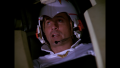 William "Buck" Rogers attempts to vainly warn Lt. Wrather about an incoming bandit during the Pirate Attack on Draconia (BR25: Film, "Awakening"). Note the two-toned brown and black "ear doughnut" padding.