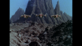 Scorpion fighters launch from Vistula's Sea of Stone (BR25: "Planet of the Slave Girls").